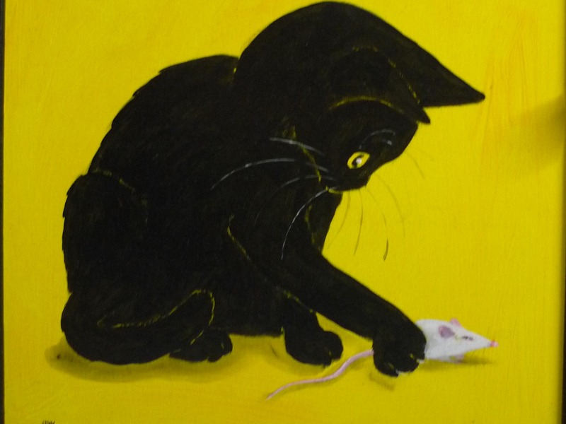 horst-dieter-keitel-lolita-katze-spielt-mit-maus